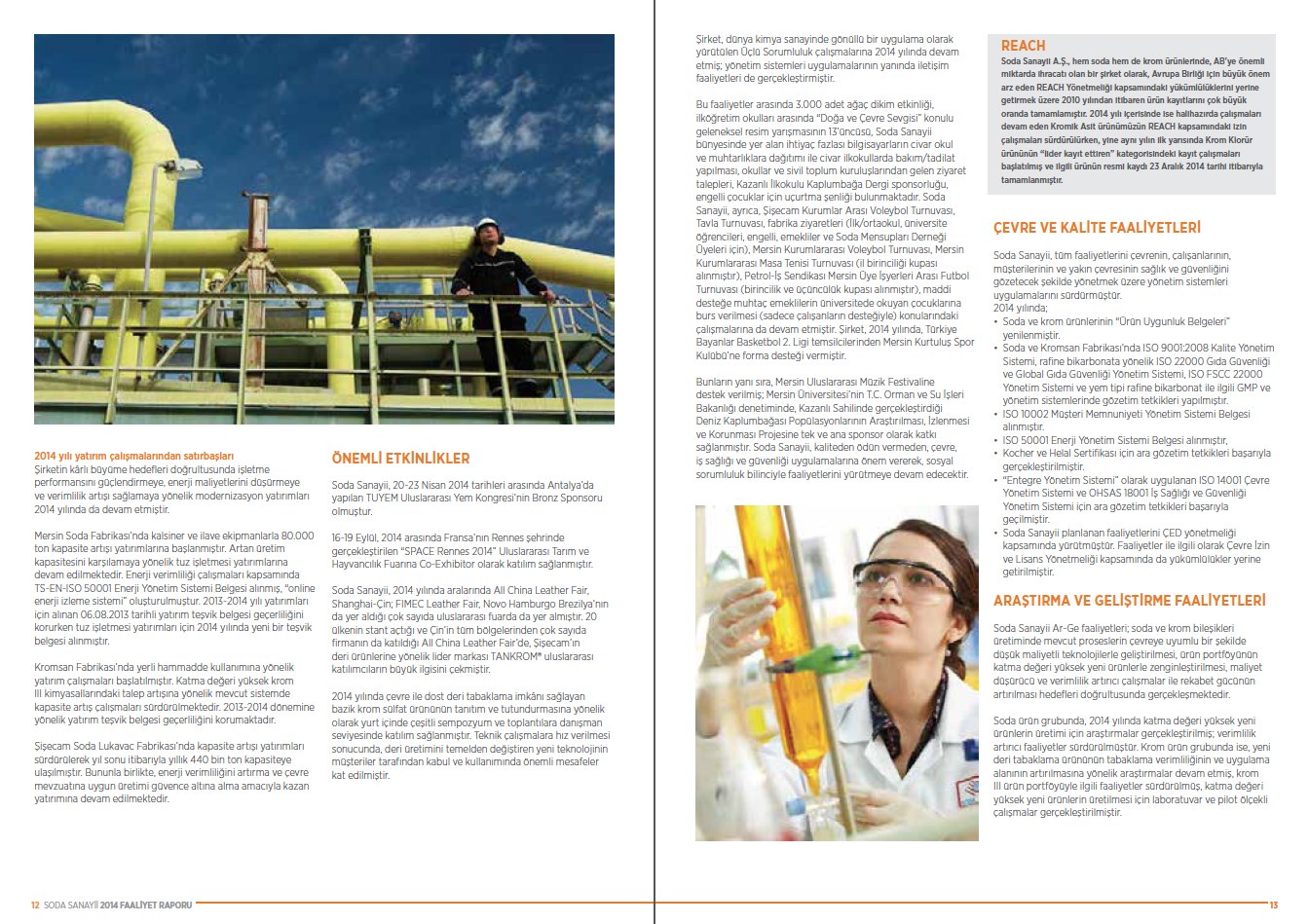 SODA SANAYİİ / 2014 Faaliyet Raporu / 2014 Annual Report