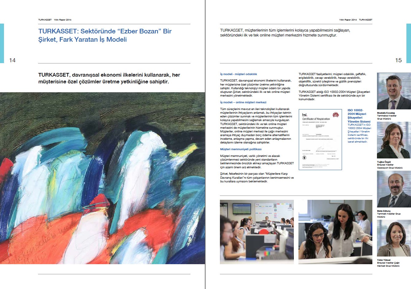 TURKASSET / 2014 Faaliyet Raporu / 2014 Annual Report