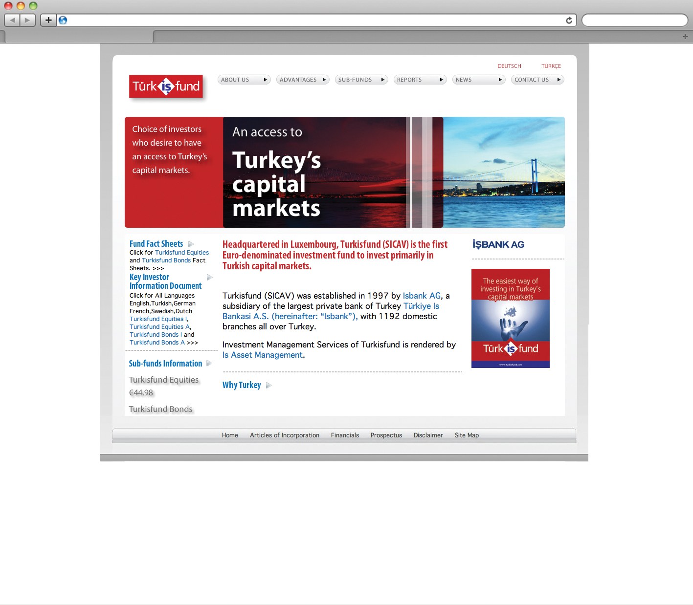TURKISFUND / Kurumsal Web Sitesi / Corporate Website