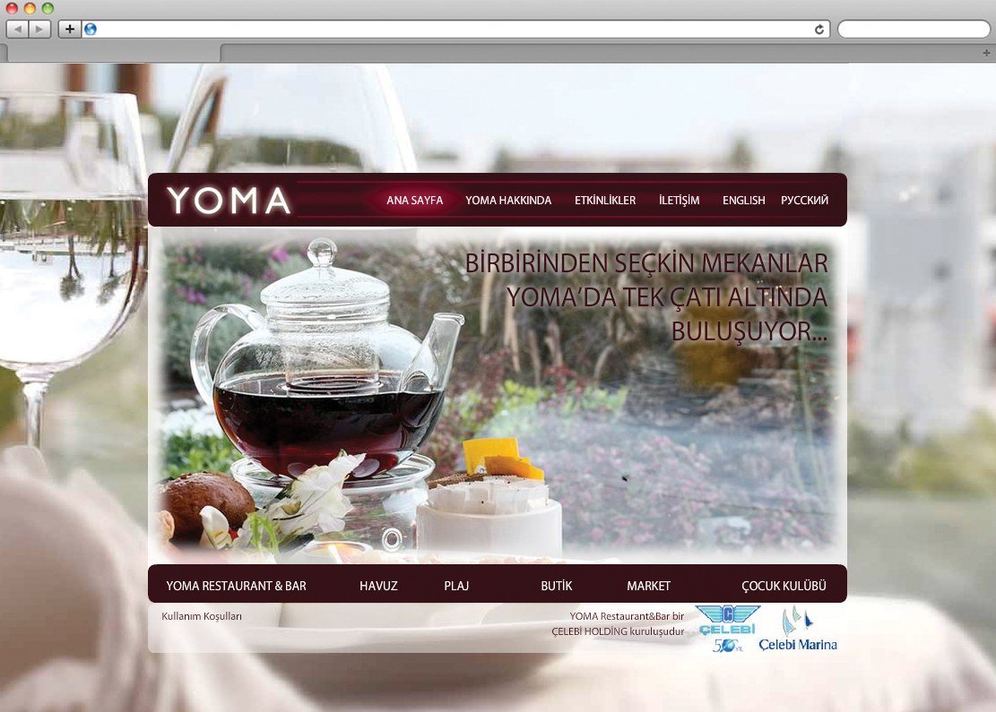 YOMA RESTAURANT / Kurumsal Web Sitesi / Corporate Website