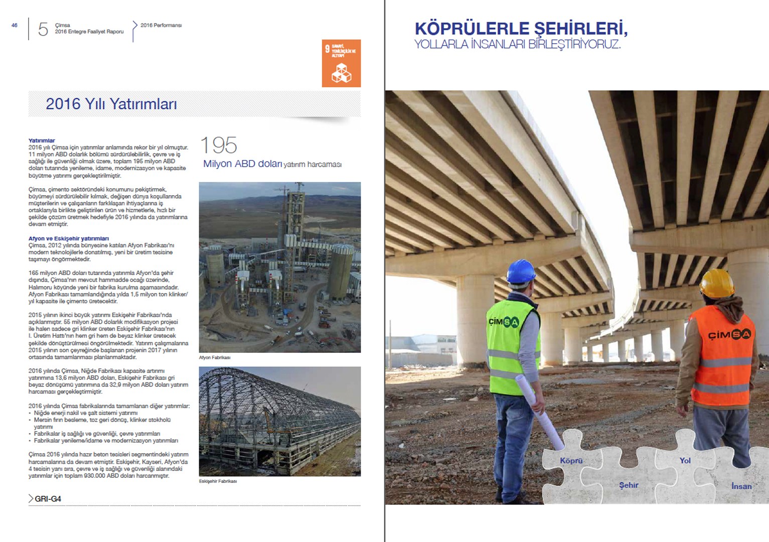 ÇİMSA / 2016 Entegre Faaliyet Raporu / 2016 Integrated Annual Report