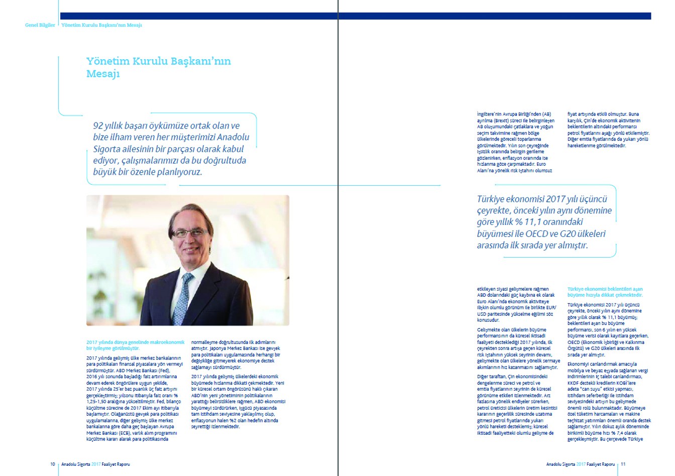 ANADOLU SİGORTA / 2017 Faaliyet Raporu / 2017 Annual Report