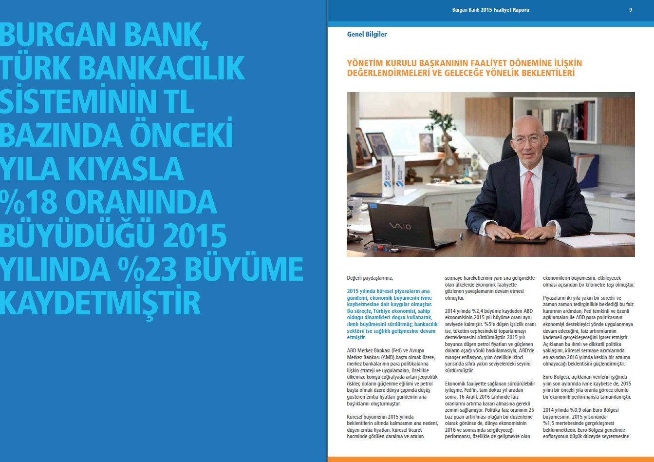 BURGAN BANK / 2015 Faaliyet Raporu / 2015 Annual Report