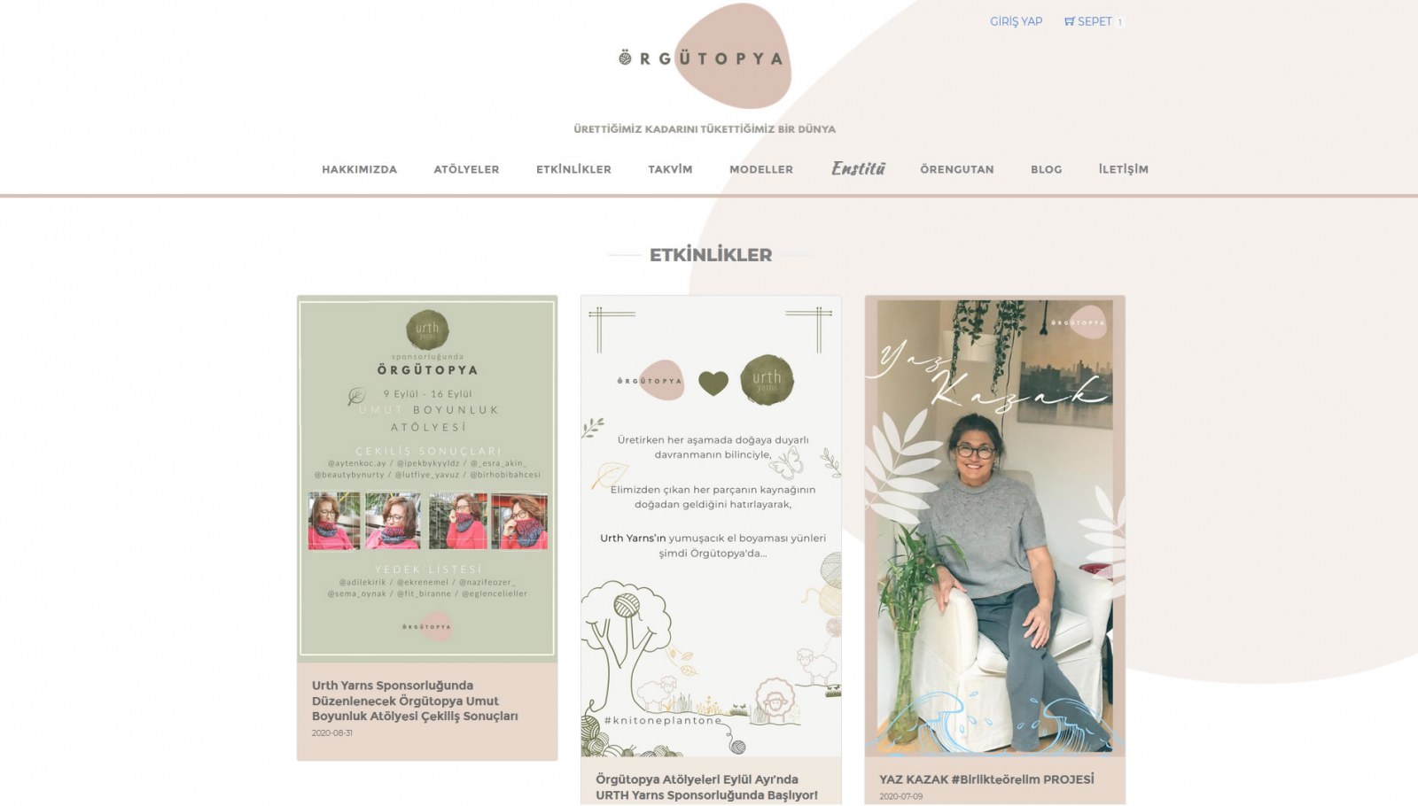 ÖRGÜTOPYA / Kurumsal Web Sitesi / Corporate Web Site