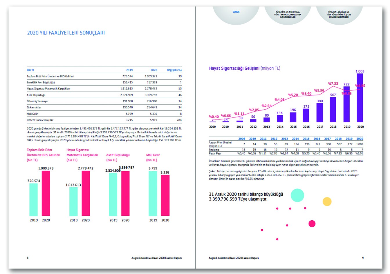 AEGON EMEKLİLİK VE HAYAT / 2020 Faaliyet Raporu / 2020 Annual Report