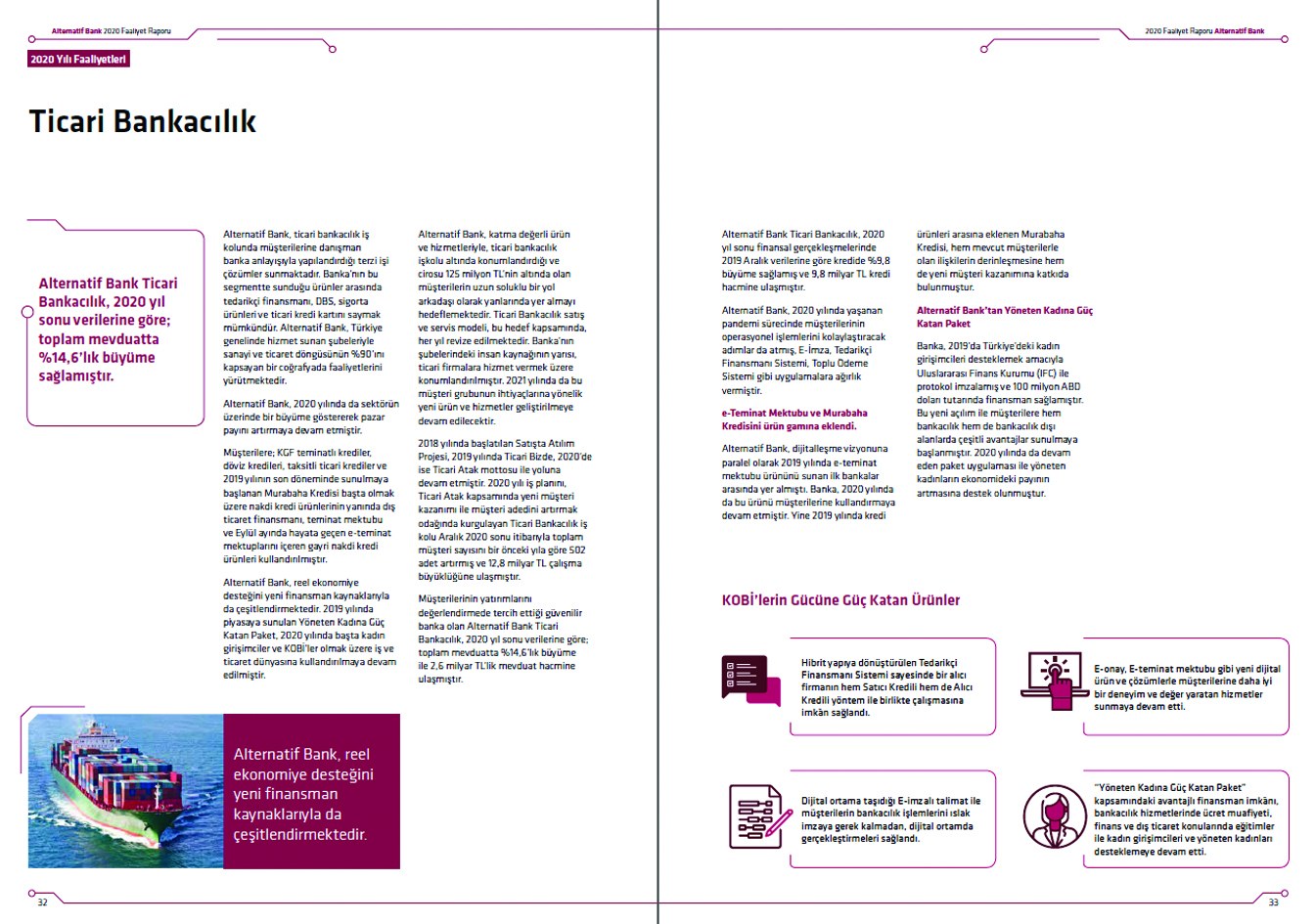 ALTERNATİF BANK / 2020 Faaliyet Raporu / 2020 Annual Report