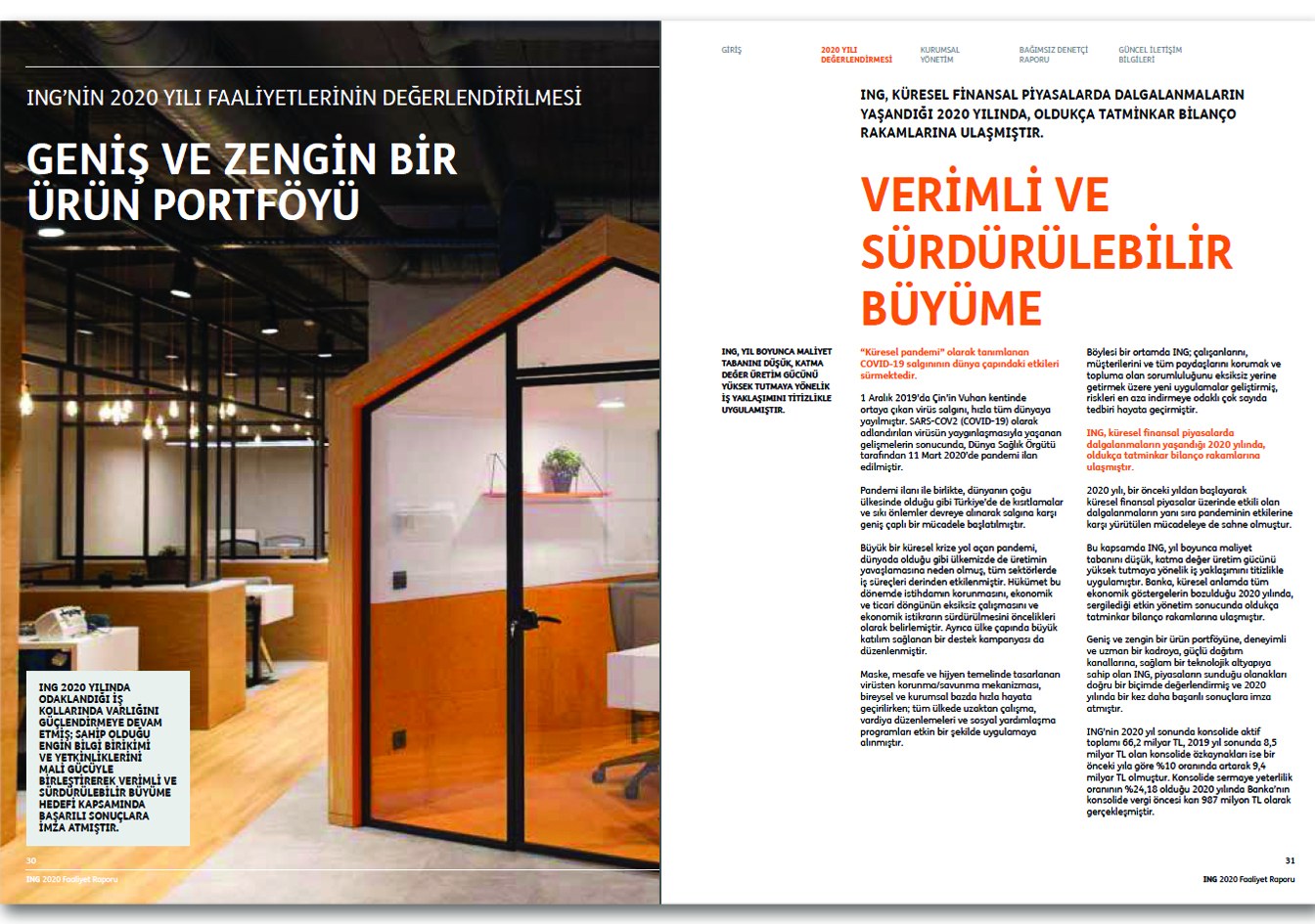 ING BANK / 2020 Faaliyet Raporu / 2020 Annual Report