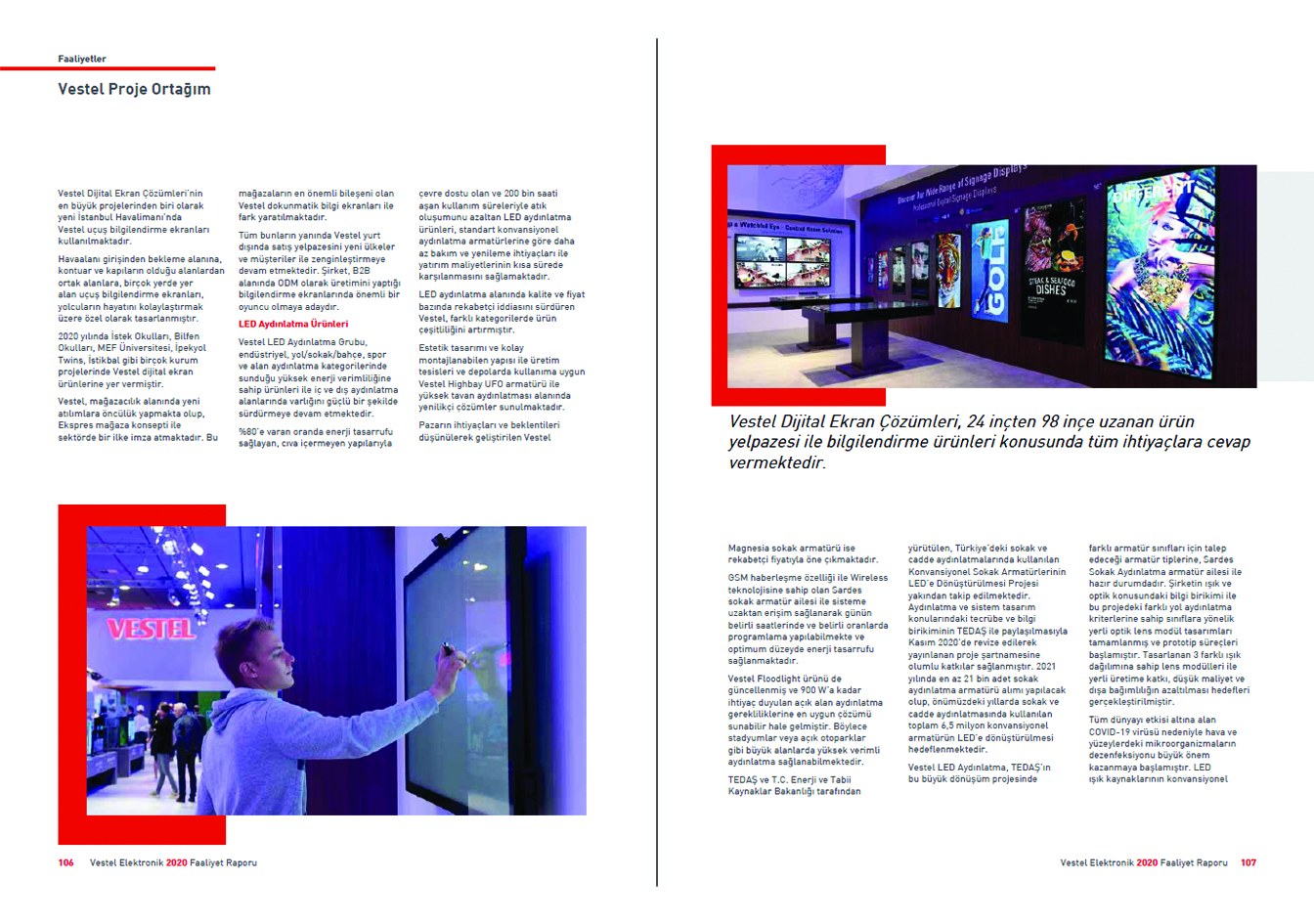 VESTEL ELEKTRONİK / 2020 Faaliyet Raporu / 2020 Annual Report