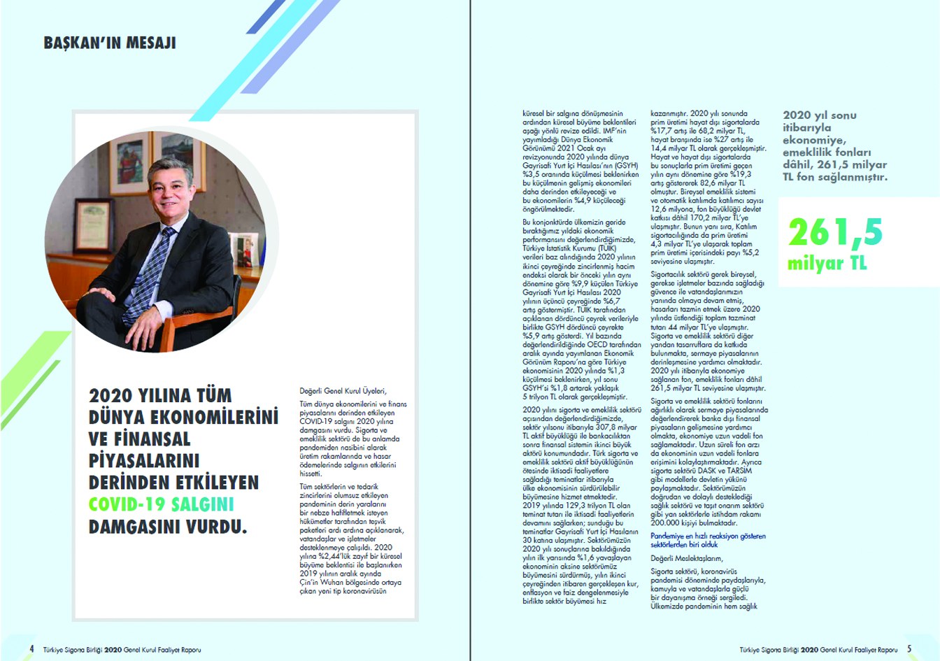 TÜRKİYE SİGORTA BİRLİĞİ / 2020 Faaliyet Raporu / 2020 Annual Report