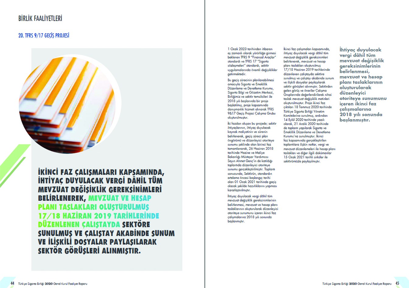 TÜRKİYE SİGORTA BİRLİĞİ / 2020 Faaliyet Raporu / 2020 Annual Report