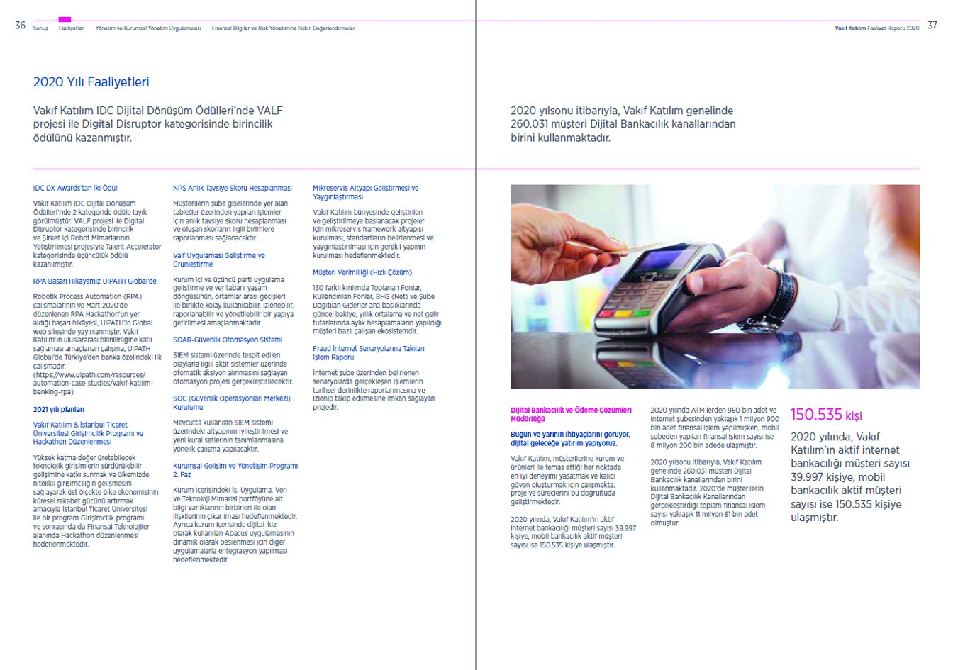 VAKIF KATILIM / 2020 Faaliyet Raporu / 2020 Annual Report