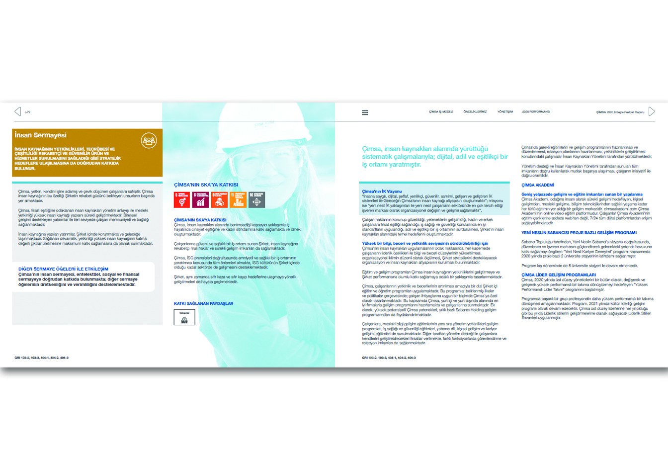 ÇİMSA / 2020 Entegre Faaliyet Raporu / 2020 Integrated Annual Report