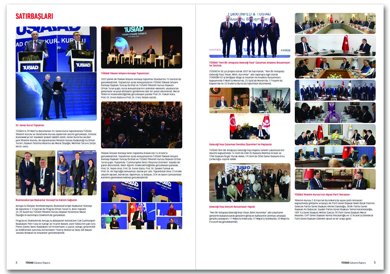 TÜSİAD / 2022 FAALİYET RAPORU / 2022 ANNUAL REPORT