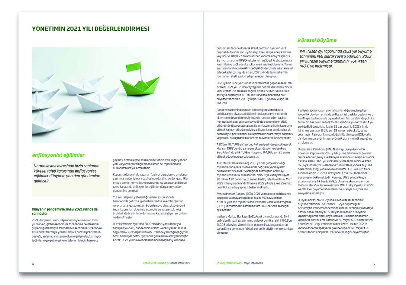 ÇAĞDAŞ FAKTORİNG / 2021 Faaliyet Raporu / 2021 ANNUAL REPORT