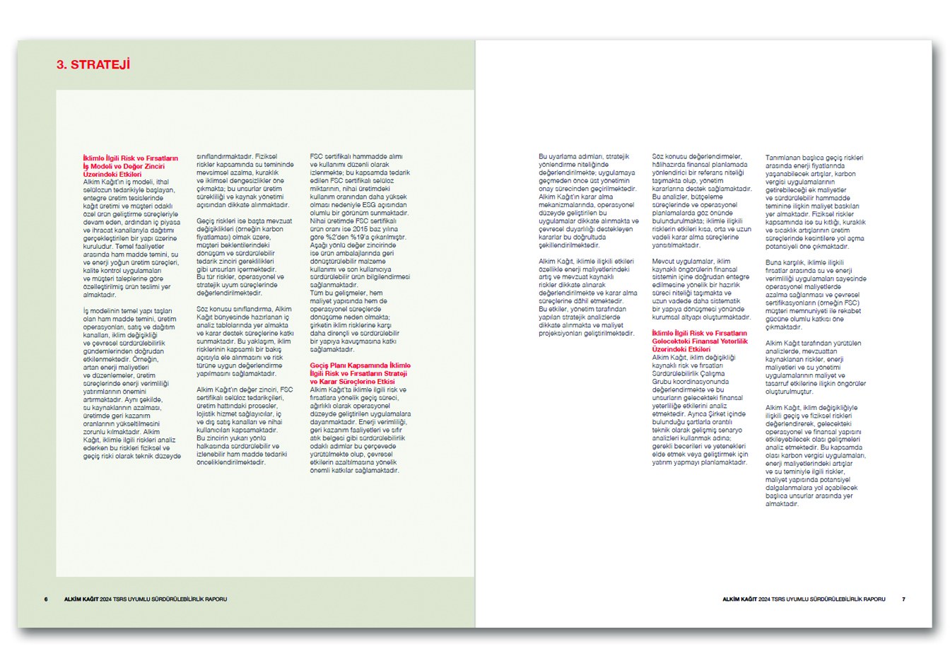 ALKİM KAĞIT / 2024 Sürdürülebilirlik Raporu / 2024 Sustainability Report