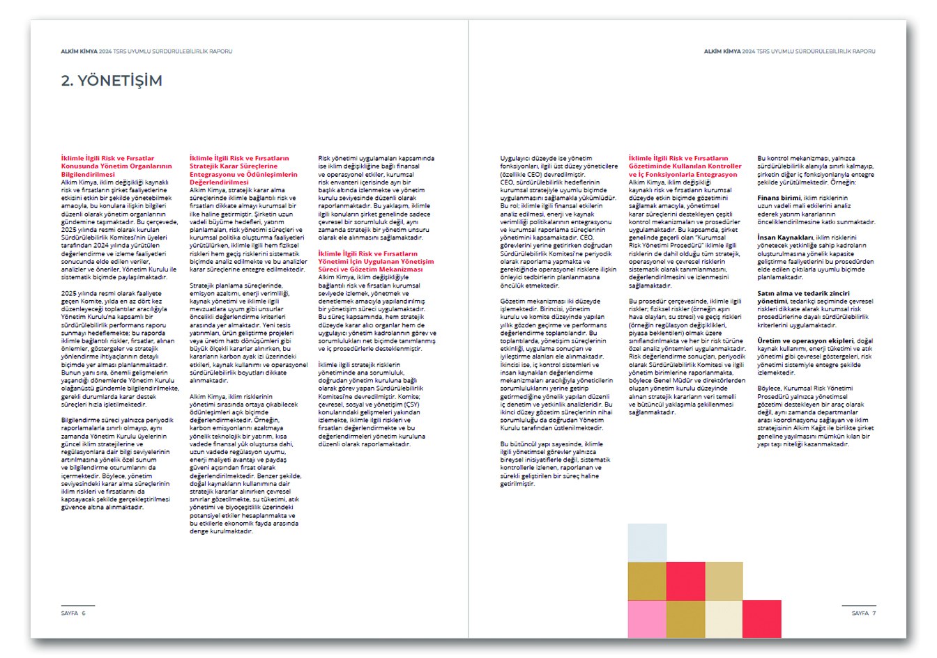 ALKİM KİMYA / 2024 Sürdürülebilirlik Raporu / 2024 Sustainability Report