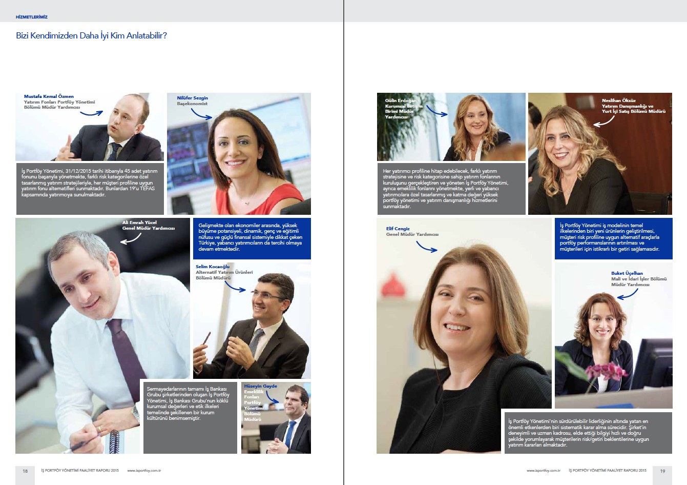 İŞ PORTFÖY YÖNETİMİ / 2015 Faaliyet Raporu / 2015 Annual Report
